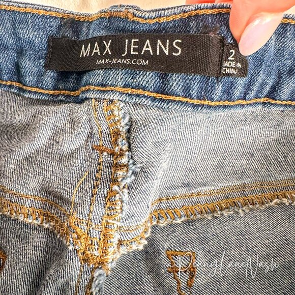 Max Jeans Denim Bermuda Shorts Blue - Picture 6 of 8